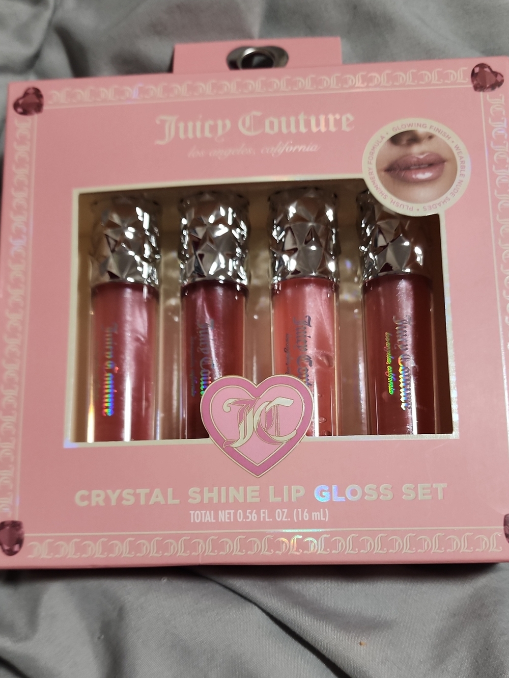 Juicy Couture Lip Gloss Set - Pink Rose & Coral Shimmers